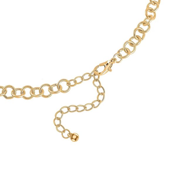 NEW Simulated Pearl Necklace 20-22" and Bracelet 8" 2 Piece Set in Goldtone - Picture 4 of 4